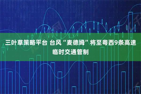 三叶草策略平台 台风“麦德姆”将至粤西9条高速临时交通管制