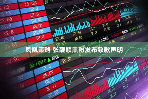 凤凰策略 张靓颖黑粉发布致歉声明