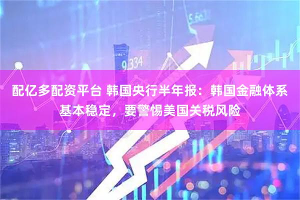 配亿多配资平台 韩国央行半年报：韩国金融体系基本稳定，要警惕美国关税风险